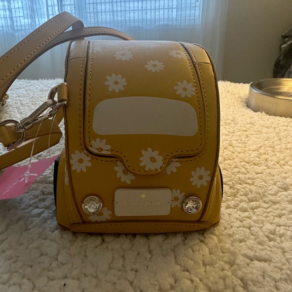 Kate Spade Yellow Car-Shaped Crossbody Bag - Picture 2 of 9